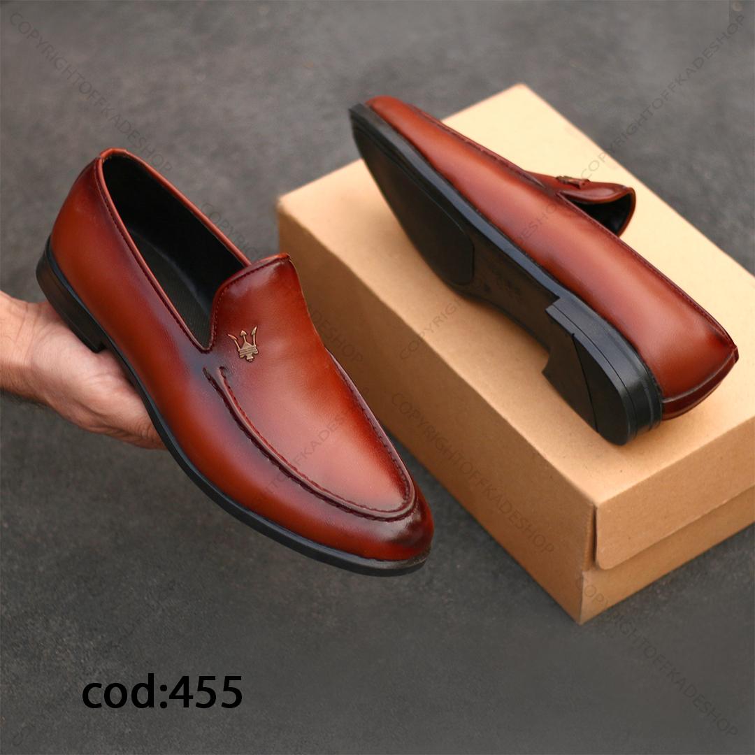 کفش مردانه عسلی 455